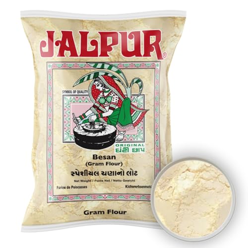 Jalpur - Harina gruesa de garbanzos - molida a la piedra - Besan - 1 kg