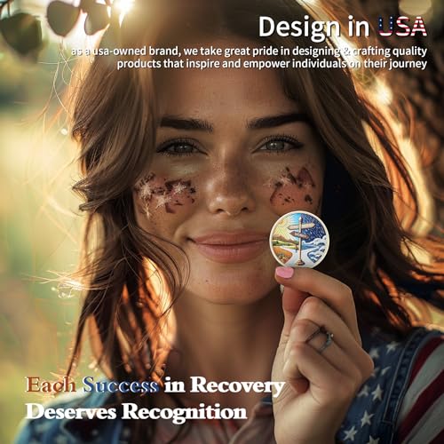 original one year sobriety coin - reborn from storm aa coins - 1 year aa chips and medallions - 1-10 years na aa celebrate recovery addicts - narcotics alcoholics anonymous gifts for men women