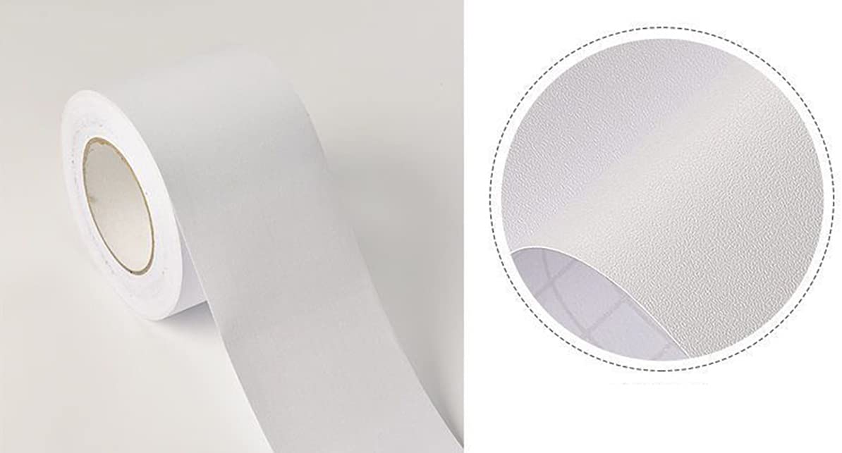 Visitryl White Matte Wallpaper Border Peel And Stick For Bathroom Wall Border Sticker Home Ceiling Decorative Border 5Cm X 500Cm
