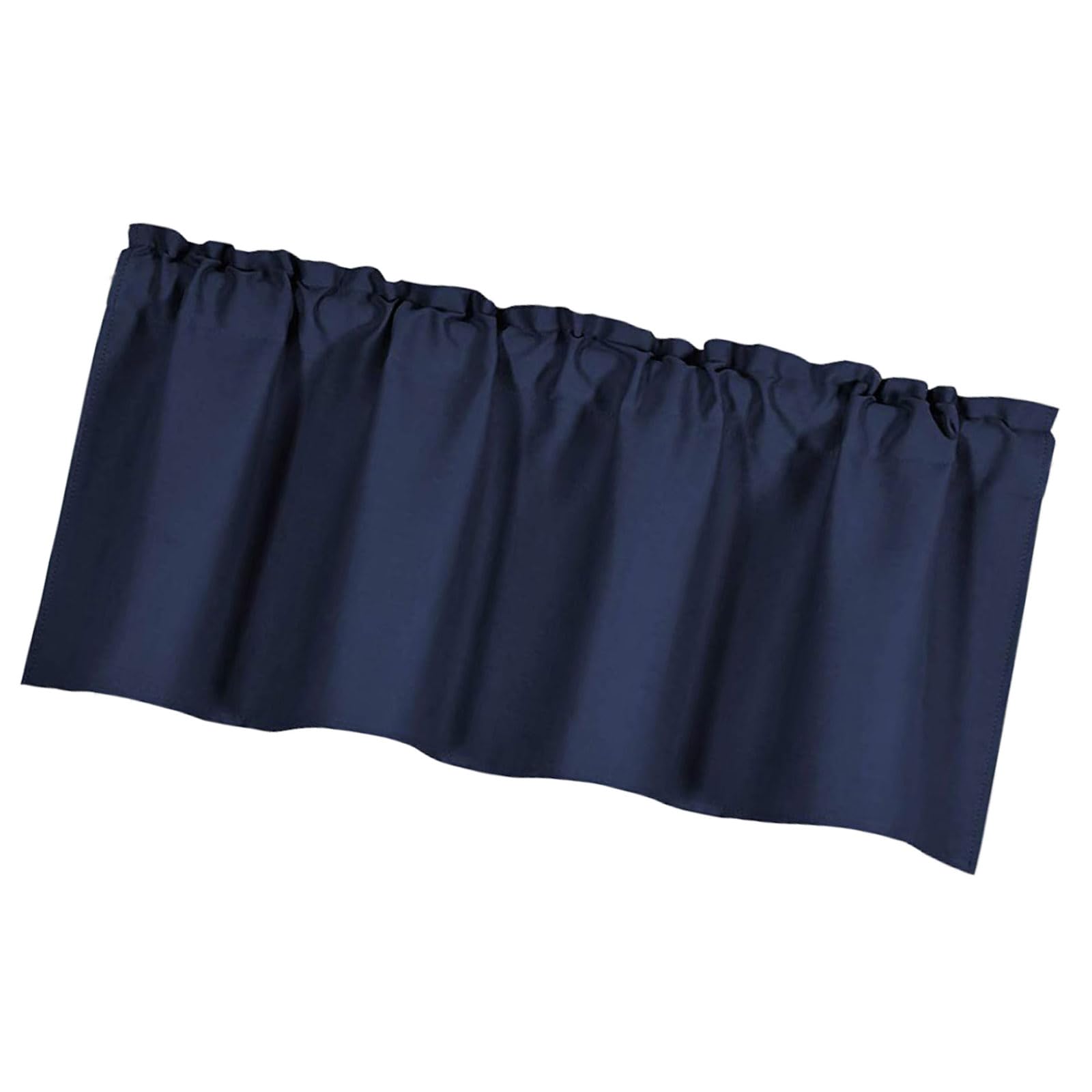 Nucelit Blackouts Short Curtain Rod Pocket Top Light Filtering Valance for Bedroom Living Room Enhances Home Decors Privacy Bedroom Window Coverings