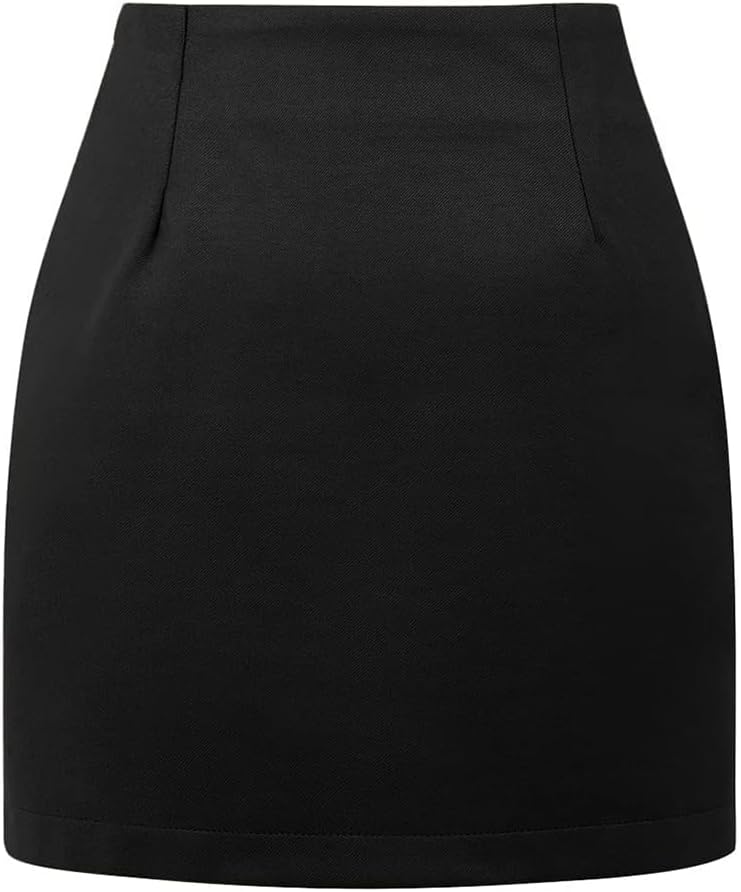 Plaid Mini Skirt for Women High Waist A line Bodycon Pencil Fall Skirts