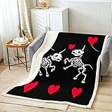 Manta mullida de calavera para los amantes del sofá de la cama, bebé de 30 x 40 pulgadas
