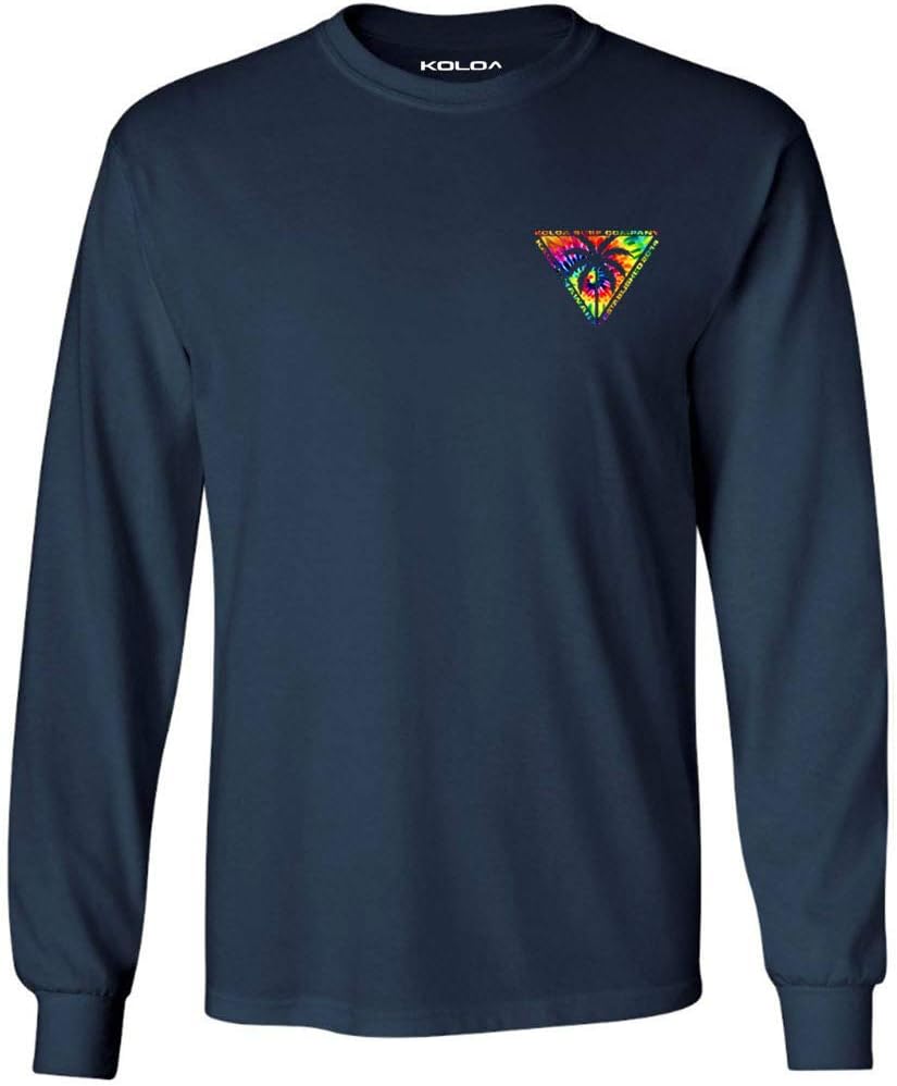 Koloa Surf Mens Triangulated Palm Logo Long Sleeve Tee in Reg, Big and Tall