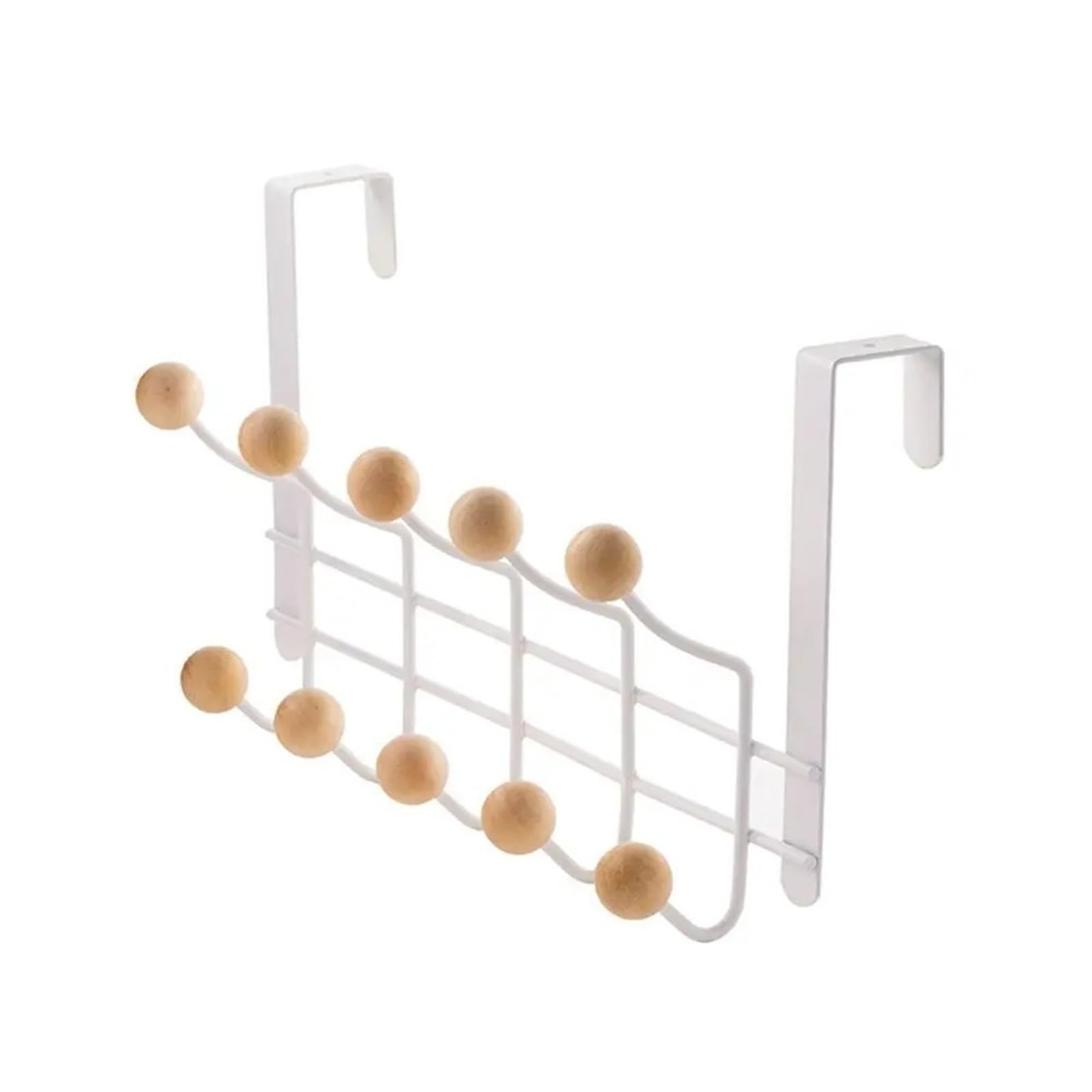 Weqyfdc 10 Hooks Over The Door Hook Behind The Door Hanging Type Punch