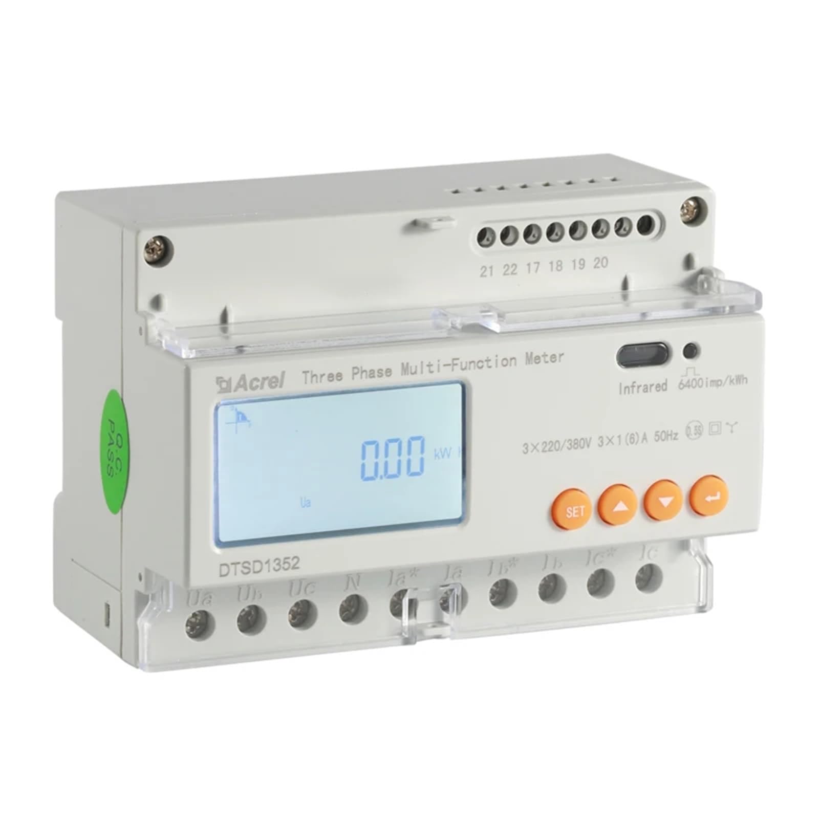 Système de stockage d'énergie domestique ADL3000-EA 80 A, compteur d'énergie triphasé à 4 fils à connexion directe(AKC Direct Connect)