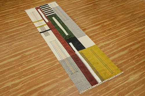 Tapis kilim en coton grand format 2x3m extérieur intérieur - 5