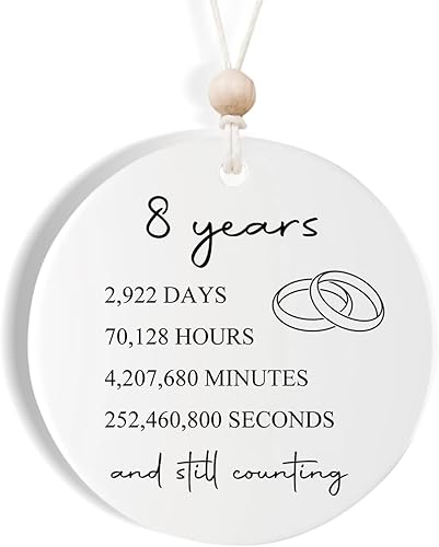 8 boda de bronce para pareja, esposa, marido, 8 años, regalo de matrimonio para él y ella