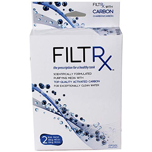 Image of Penn-Plax Filtrx Purifying Media for Canister Filters - Compatible with Cascade, Marlin, and Other Aquarium Filter Systems with Trays - Activated Carbon (CFSCB1)