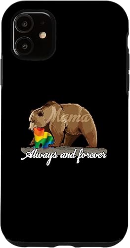 Miniatura 10 de Funda LGBTQ para iPhone 12 Pro Max Mama Bear Always And Forever Gay Pride Momma Mom