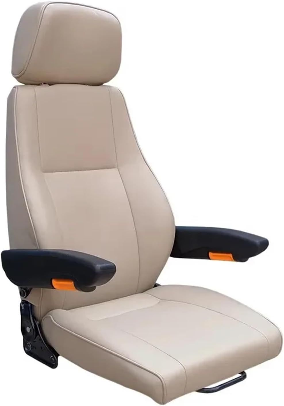 Durable Mechanical Suspension Driver Seats For Construction Machinery Heavy-Duty Forklift Equipment Leather