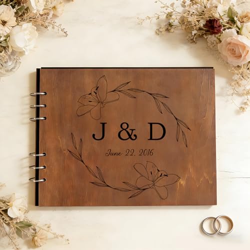 Livro assinaturas casamento personalizado álbum de assinaturas de madeira rústica com capa gravada livro de assinaturas comunhão menino e menina presente original para casamentos comunhões e