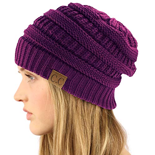 Image of Hatsandscarf CC Exclusives Solid Color Beanie Tail Hat for Adult (MB-20A)
