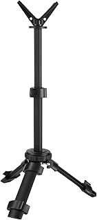 Shooting Rest Tripod Durable Adjustable Height Rifle Shooting Tripod with Removable 360° Rotate V Yoke Holder, Portable Aluminum Construction for Target Shooting, Hunting and Outdoor Activities - JooJee