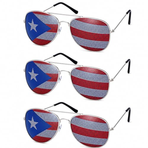 Mepase 3 Pcs Puerto Rico Sunglasses souvenirs party decorations by Mepase - Used condition - US$11.85