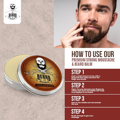Beard-Balm-Moustache-Balm-60ml-Beard-Growth-Nourishes-Facial-Skin-Natural-Ingredients-Jojoba-oil-Shea-Butter-and-Beeswax-Cedarwood
