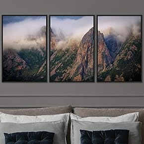 signwin 3 Piece Framed Canvas Wall Art Foggy...