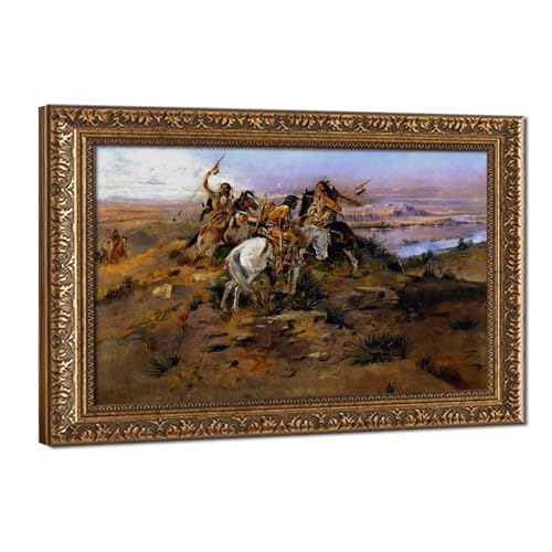 Affiche indiens découvrant Lewis et Clark, le cadeau idéal pour passionné d'histoire
