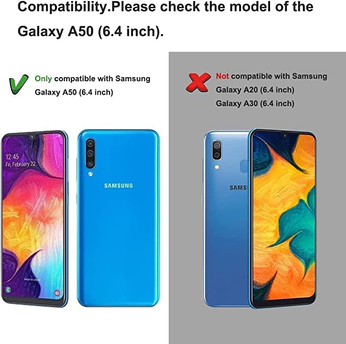 Image of DIZORO Liquid Silicone Soft Back Cover Case Designed for Samsung Galaxy A50 (Matcha Green)