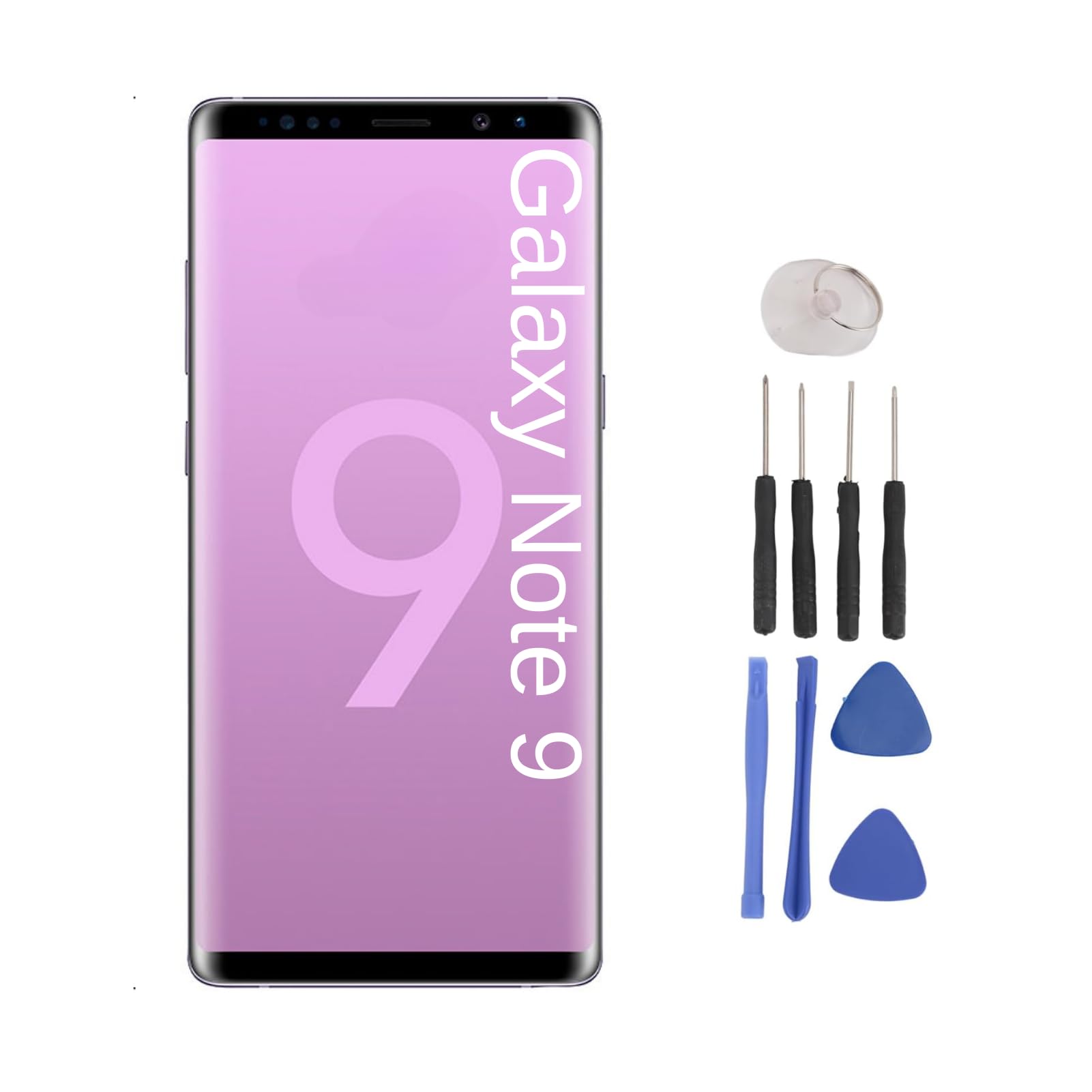 Dpofirs Organic Screen Replacement for Note 9, Note 9 Frame, Digitizer Assembly with Frame Repair Tools for Note 9
