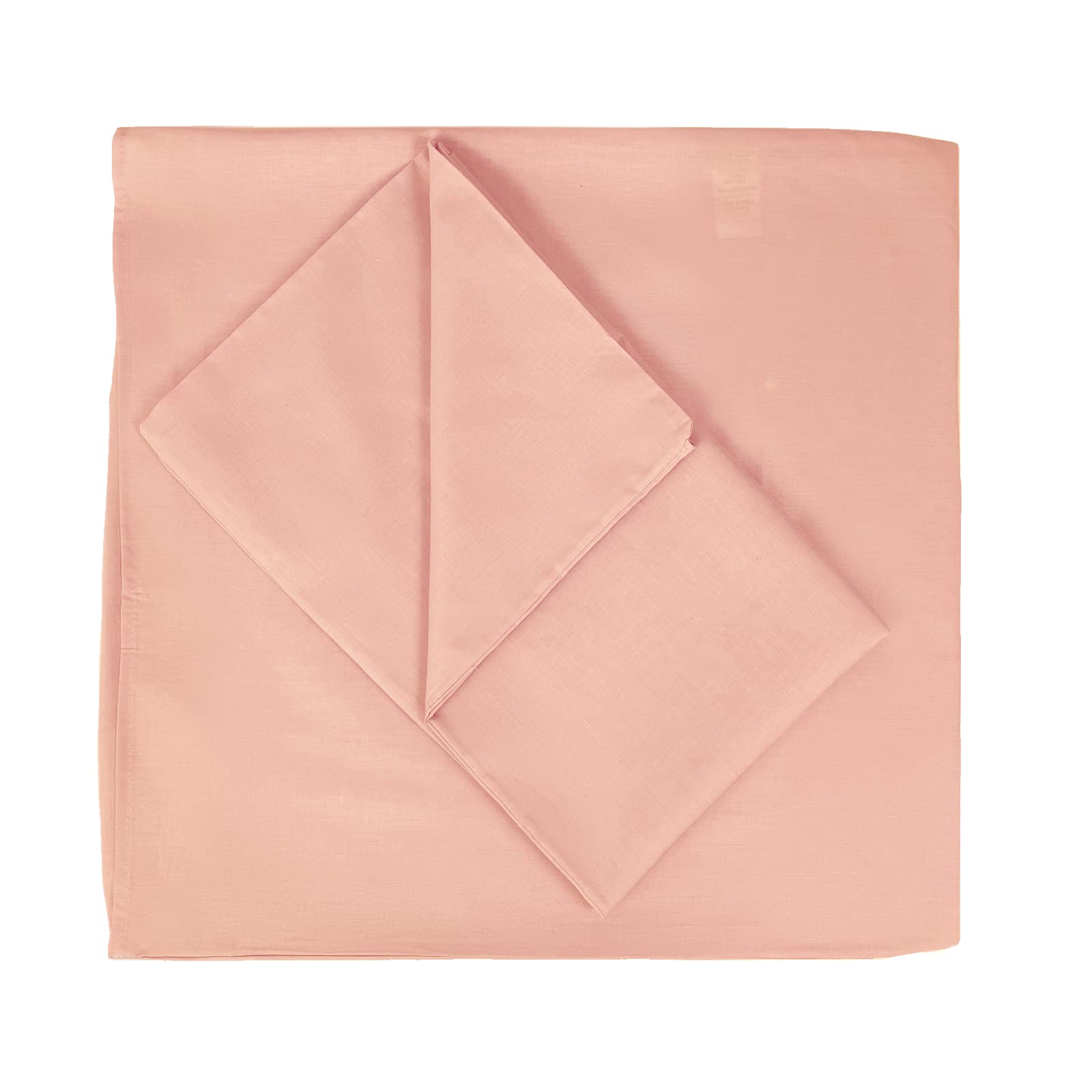 FARFALLAROSSA Coppia di Federe 100% Puro Cotone 60x60 CM, Set di 2 Tessuti per Cuscino Letto Made in Italy, Chiusura a Busta, Tinta Unita, Misura Standard - Cipria