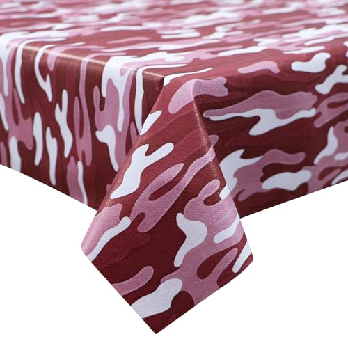 Image of Dakshya Industirs PVC Waterproof Table Cover 36x54 Inch Floral Printed Center Table Cover Washable Plastic Table Sheet Oilproof Dining Table Cover for Coffee Table Living Room Home (Home Vine)