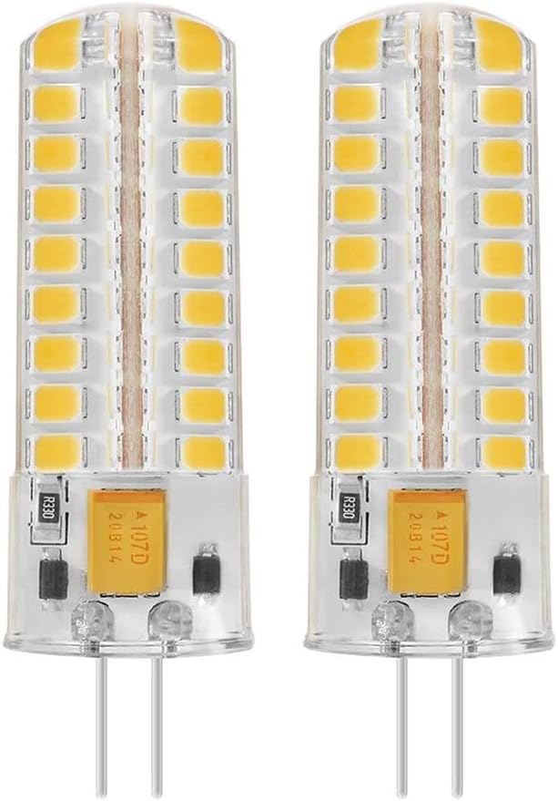 Best to Buy (6-PACK) Dimmable 6.5-Watt T4 G4 LED Bulb 12-30V AC/DC, 72SMD 2835 LED, 6.5W Warm White Color (Jc10 Bi-pin 35-40w Replacement)