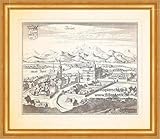 spittal a.d.drau wetter  Kunstdruck Spital Spittal an Drau Marktflecken Kärnten Schloss Porcia Merian 0967 Gerahmt