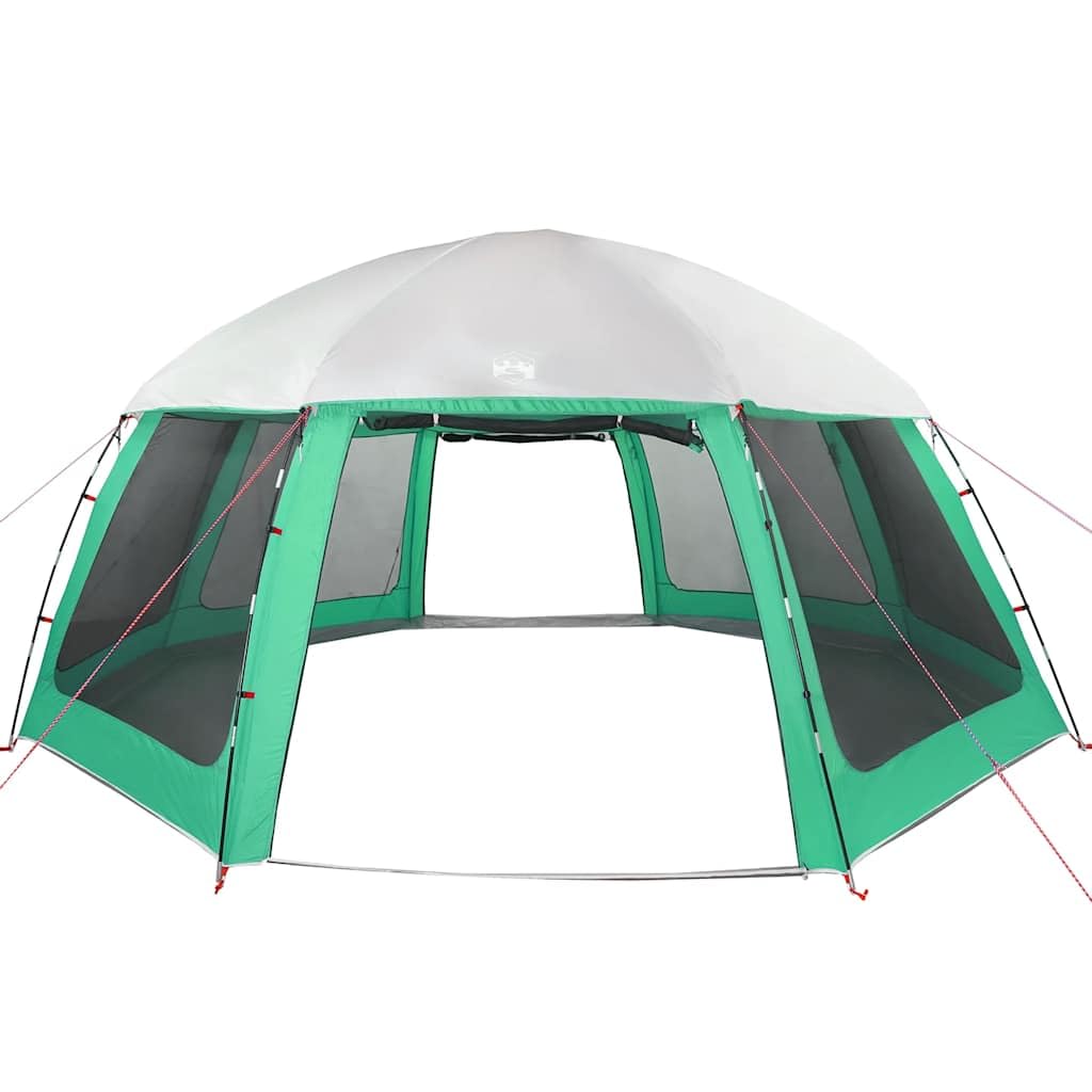 Carpa para Piscina con Desmontables y Paredes Azul 612x612 cm Verde mar