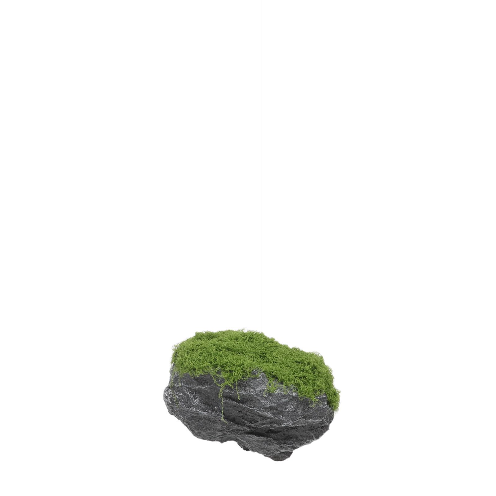 Abaodam Ornamento Pietra Muschio Simulata Sospesa Verde 26,5cm Zen
