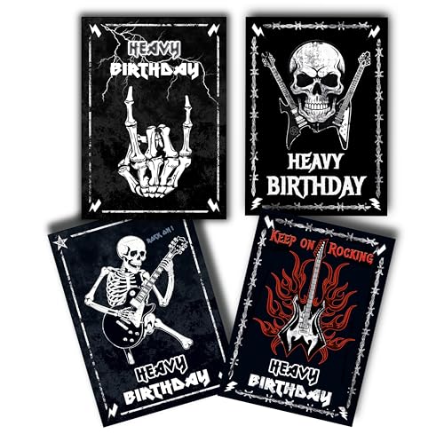Cartes postales cool rock TinyTami à envoyer lors des festivals de musique Heavy Metal