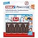 Produktbild tesa Powerstrips Vario-Gardinenhaken / Selbstklebende Gardinenhaken von tesa - wieder ablösbar und mehrfach verwendbar / Bis 1 kg Belastung / 1 x 4 Stück / Braun