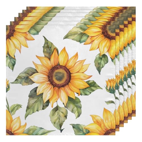 Servilletas de Tela Tablerazzi Set 4, 20x20 in Amarillo miniatura 2