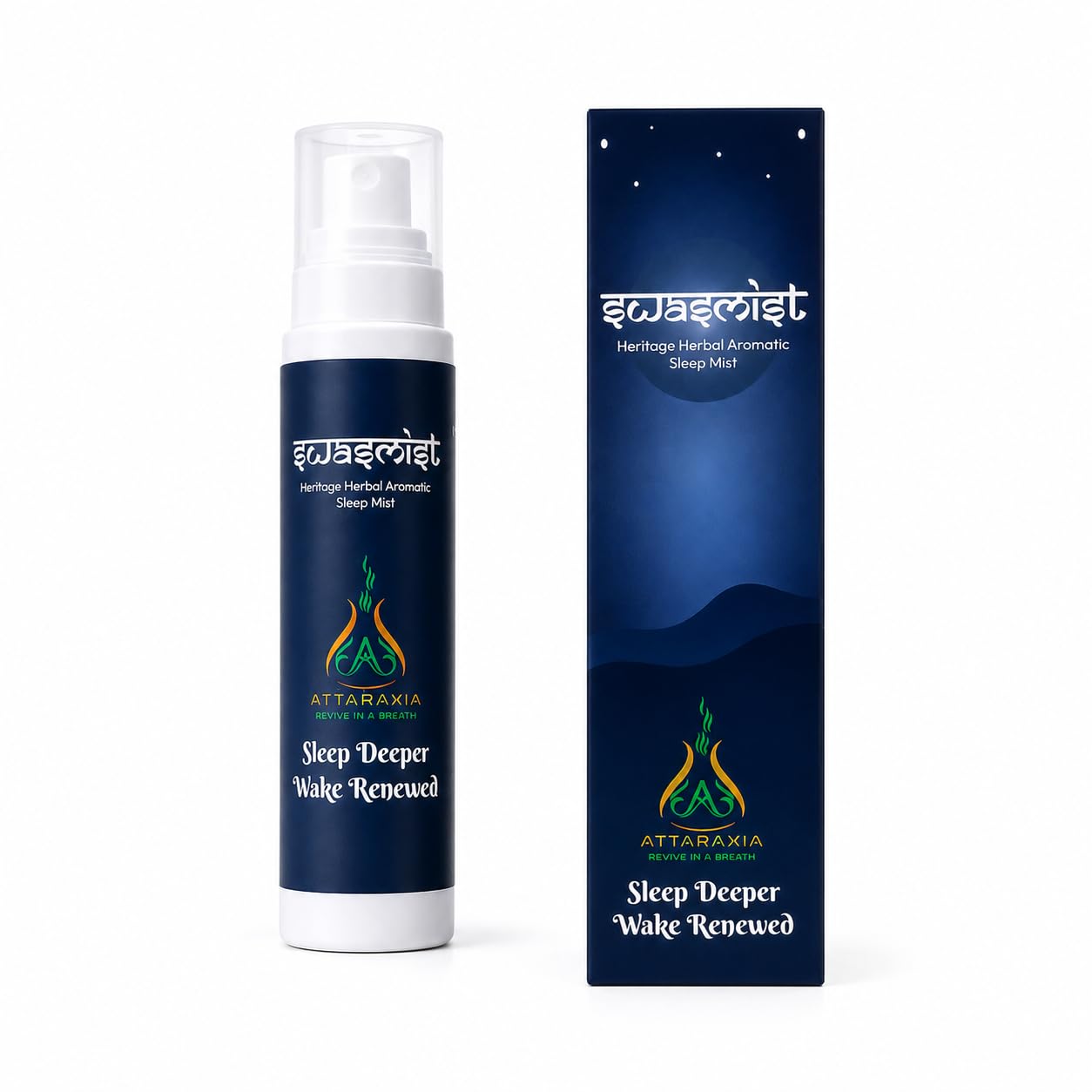 Attaraxia Swasmist Heritage Herbal Aromatic Sleep Mist | Ayurveda-Inspired, Natural Essential Oils, Pillow & Linen Spray, No Harmful Chemicals, Safe for 10+ Ages-image-33