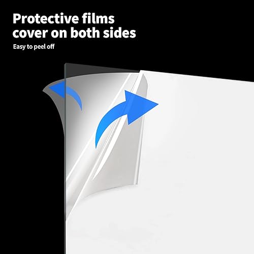 Miniatura 40 de Art3d Paquete de 2 hojas de plexiglás de 1/8 pulgadas de grosor, hojas transparentes de PET de 36 x 24 pulgadas para diseño de arte, proyectos