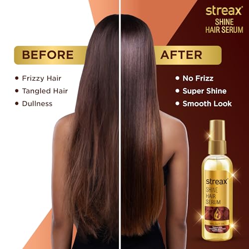 Streax Serum do włosów wzbogacone olejem orzechowym Darmowe satynowe gładkie włosy 100 ml (3,5 uncji) by Streax
