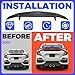 HECASA Trunk Spoiler with 3RD LED Brake Light Compatible with 2016-2021 Honda Civic EX-L EX LX Sport Sedan 4-Door Rear Lid Wing Painted Black Plastic