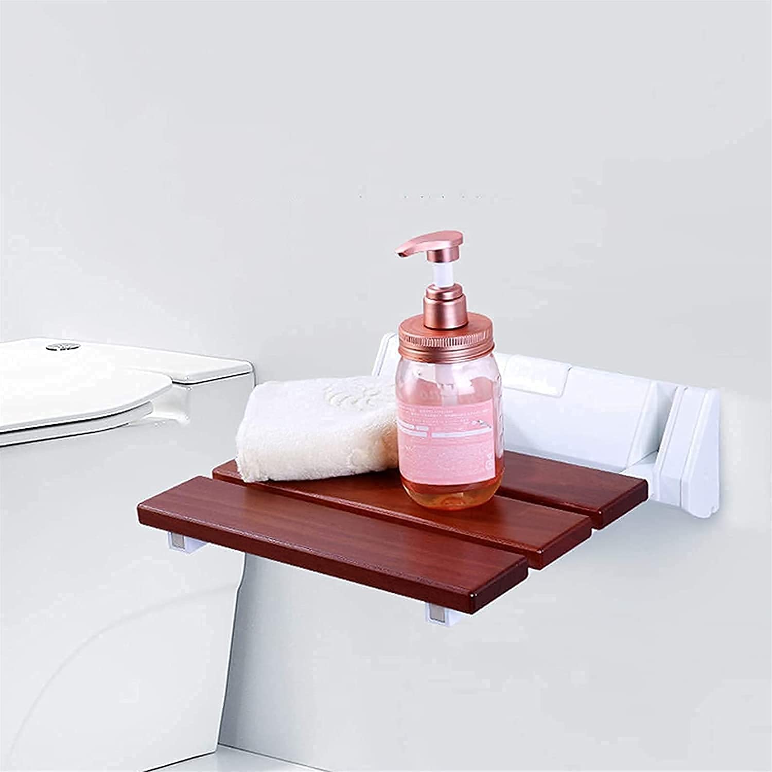 Asiento de Ducha abatible montado en la Pared Asiento de ducha montado en la pared for baño, silla de ducha plegable, banco de baño plegable, taburete de ayuda a la movilidad for uso doméstico en Saun