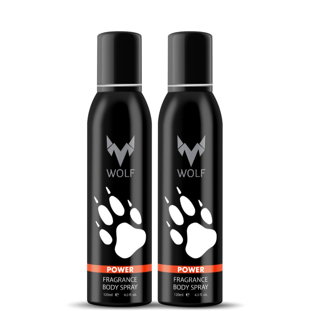 Wolf Power Pack of 2- No Gas Perfumed Bodyspray for Men-(120 ml+120 ml)-image-37