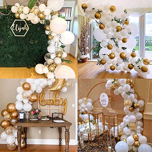 Image of 12 inch White Latex Balloons, 60 pcs Thick Balloons for Party Decorations (12inch White)