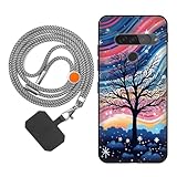 vingarshern Cover Compatibile con LG G8S ThinQ Custodia in Silicone Sottile Con Motivo,Antiurto Case Con Catena/Cordino per Cellulare,Modèle*07
