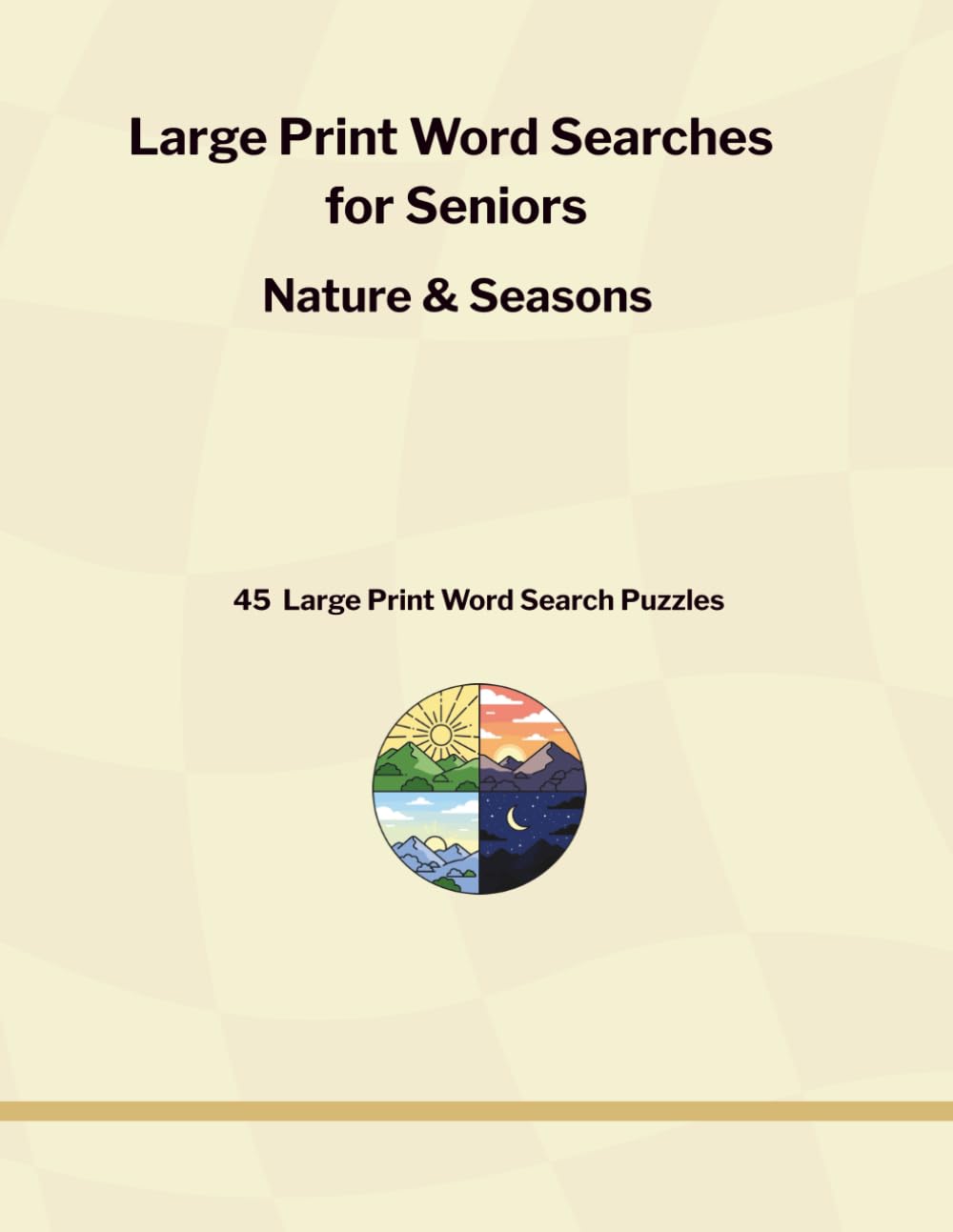 Large Print Word Searches for Seniors: Nature & Seasons