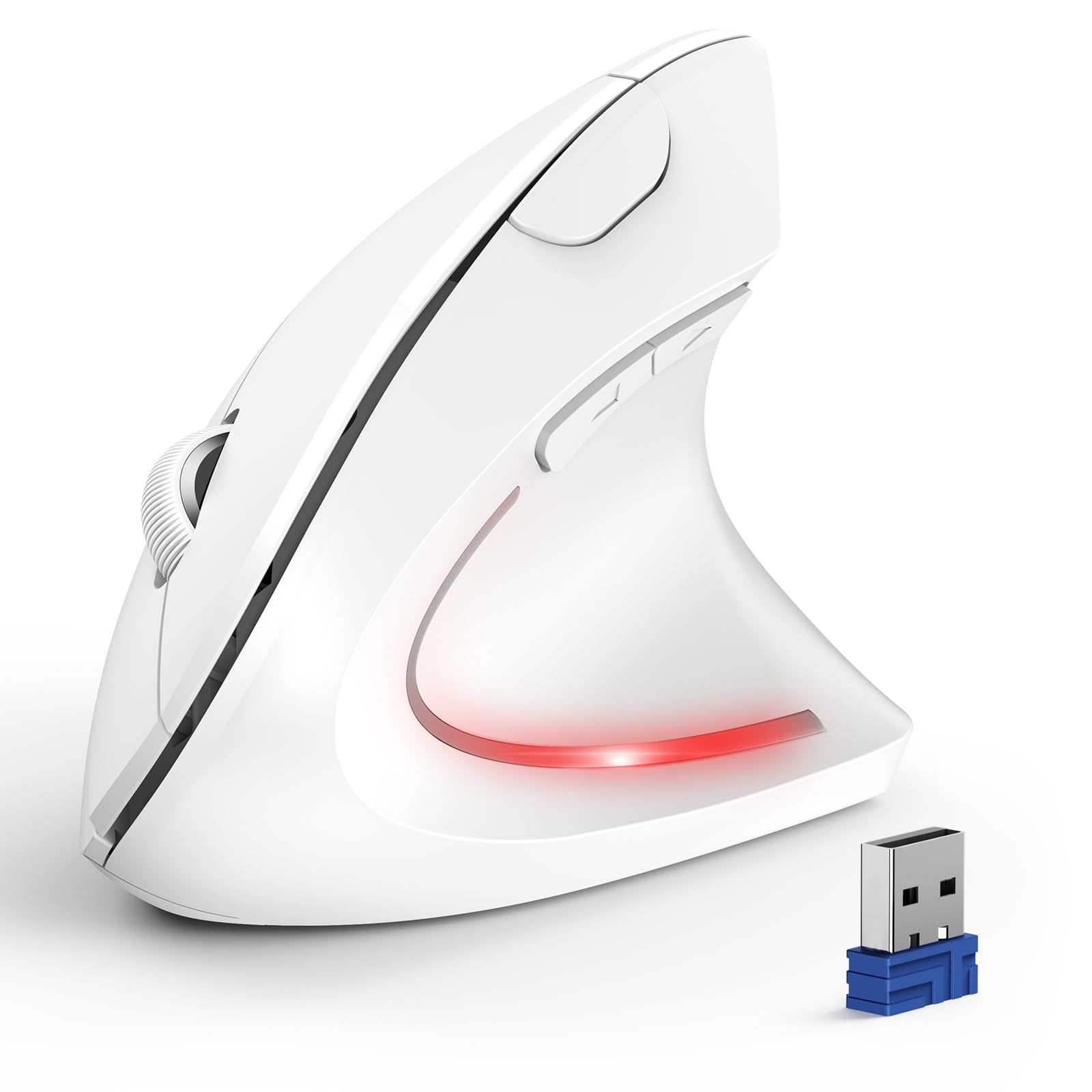 Mouse vertical para evitar dolor de muñeca con conexión bluetooth y 6 botones 8