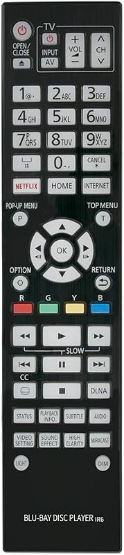 N2QAYA000131 Replace Remote Control Compatible with Panasonic 4K Blu-ray | Player DMP-UB900 DMP-UB900-K DMP-UB900GN DMP-UB900GNK