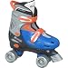 Chicago Boy's Adjustable Quad Roller Skate, Blue/Silver