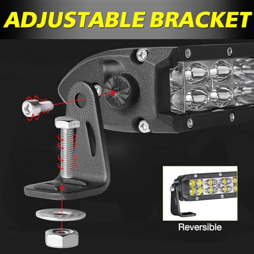 Image of 5 Inch Slim LED Light Bar 36W Combo Small Off Road Driving Lights | Slim LED Light Bar Waterproof Work Backup Head Lights for Dirt Bike Truck UTV ATV Motorcycle
