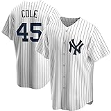GMRZ MLB T-Shirt Herren, Baseball Trikot Mit New York Yankees # 45# 25 Logo Design Major League Baseball Team Sportbekleidung Fans Jersey Bestickte Shirt Kurzarm Unisex,B,S