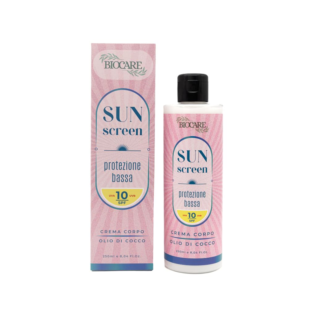 SUN SCREEN - Ochrona niskiego poziomu winogron 10 SPF - Krem przeciwsłoneczny o niskiej ochronie dla ciemnej skóry - Sprawia, że opalenizna jest oznaką zdrowia i dobrego samopoczucia