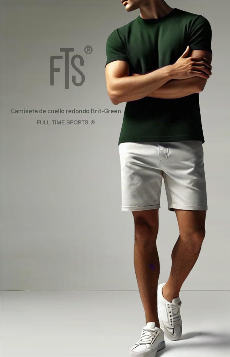 FULL TIME SPORTS Camisetas Manga Corta Hombre Deporte 6X Tshirt Polo FTS-634