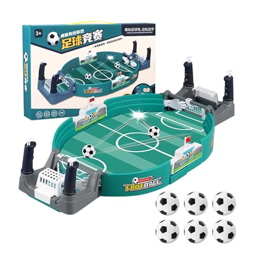 Tischfussball,Mein HERZ Tischfussball Kinder Interaktives TischfußBallspiel,Tischkicker Spielzeug Tischkicker mit 6 Fußbälle Fußball Geschenke für Jungs für Kinder Erwachsene