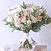 EXQUISS 50 Pcs Place Cards 4”x2” with Rose Gold Foil Border for Food Buffet Party, Name Place Cards for Table Setting, Wedding Reception, Escort Cards Name Cards for Birthday Dinner